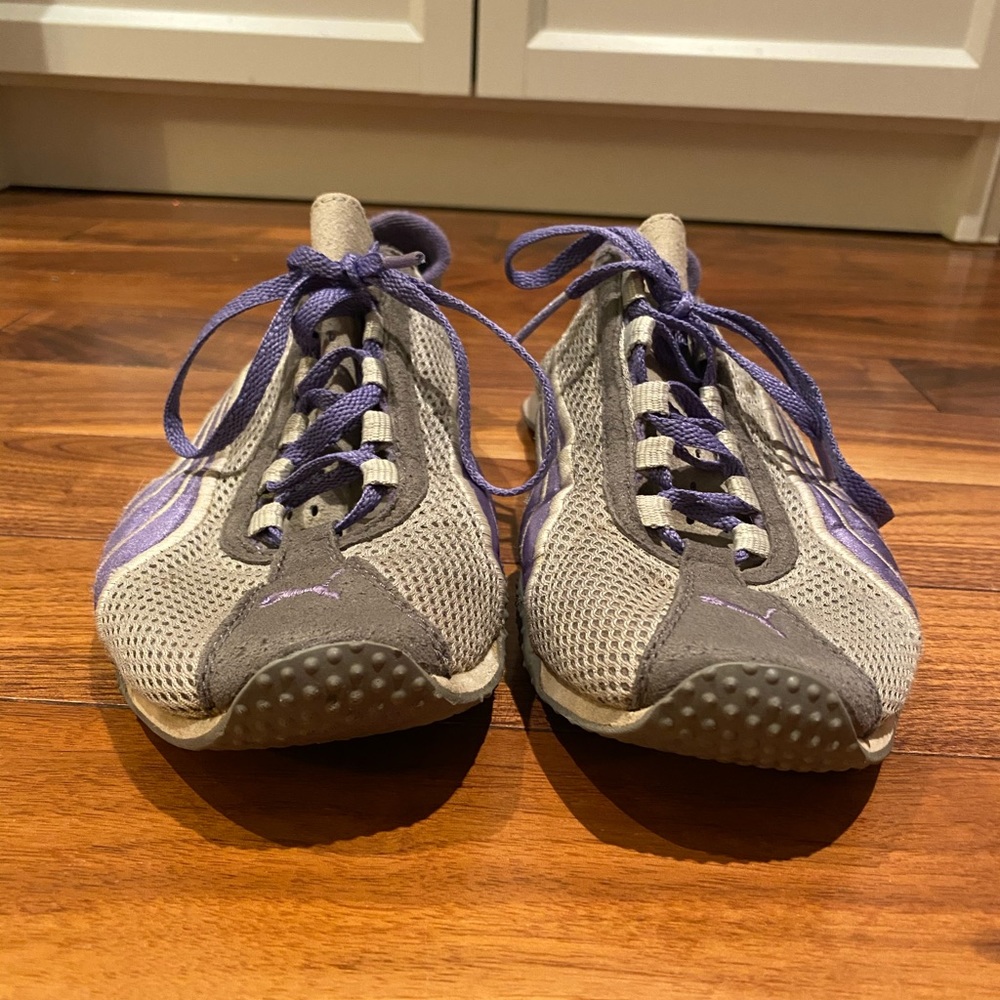 Puma Grey and Purple Walking Shoes